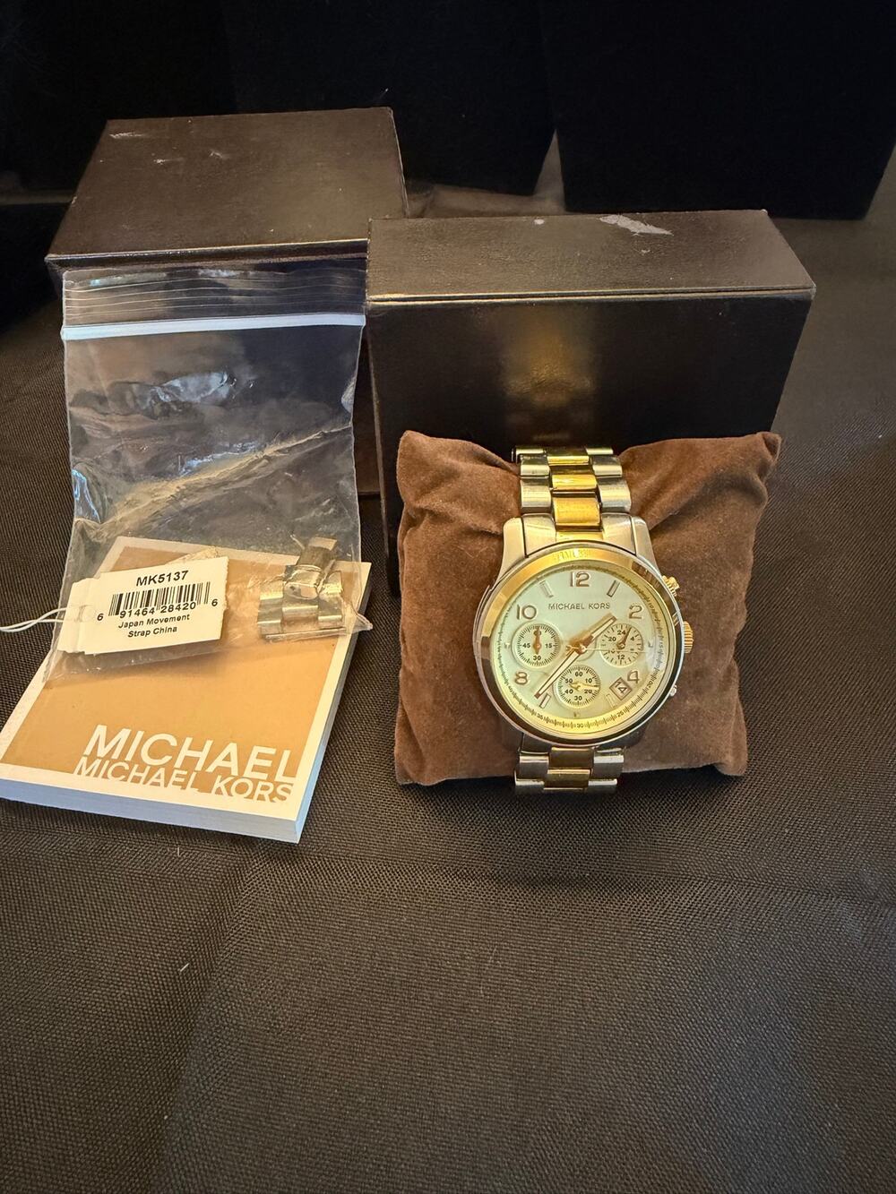 Michael Kors MK5137 Runway Chronograph Watch, 2011 Model year classic two-tone